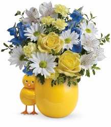 Sweet Peep Bouquet - Baby Blue Cottage Florist Lakeland Fl 33813 Premium Flowers lakeland